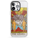 iPhone 16 Pro Max Personalised The Lovers Tarot Card - Colour Black Impact Phone Case