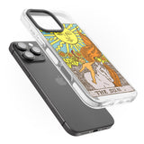 iPhone 16 Pro Max Personalised The Sun Tarot Card - Colour Black Impact Phone Case