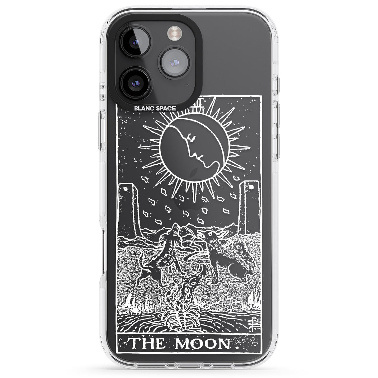 Personalised The Moon Tarot Card - White Transparent