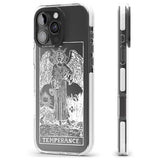 iPhone 16 Pro Max Personalised Temperance Tarot Card - White Transparent Black Impact Phone Case