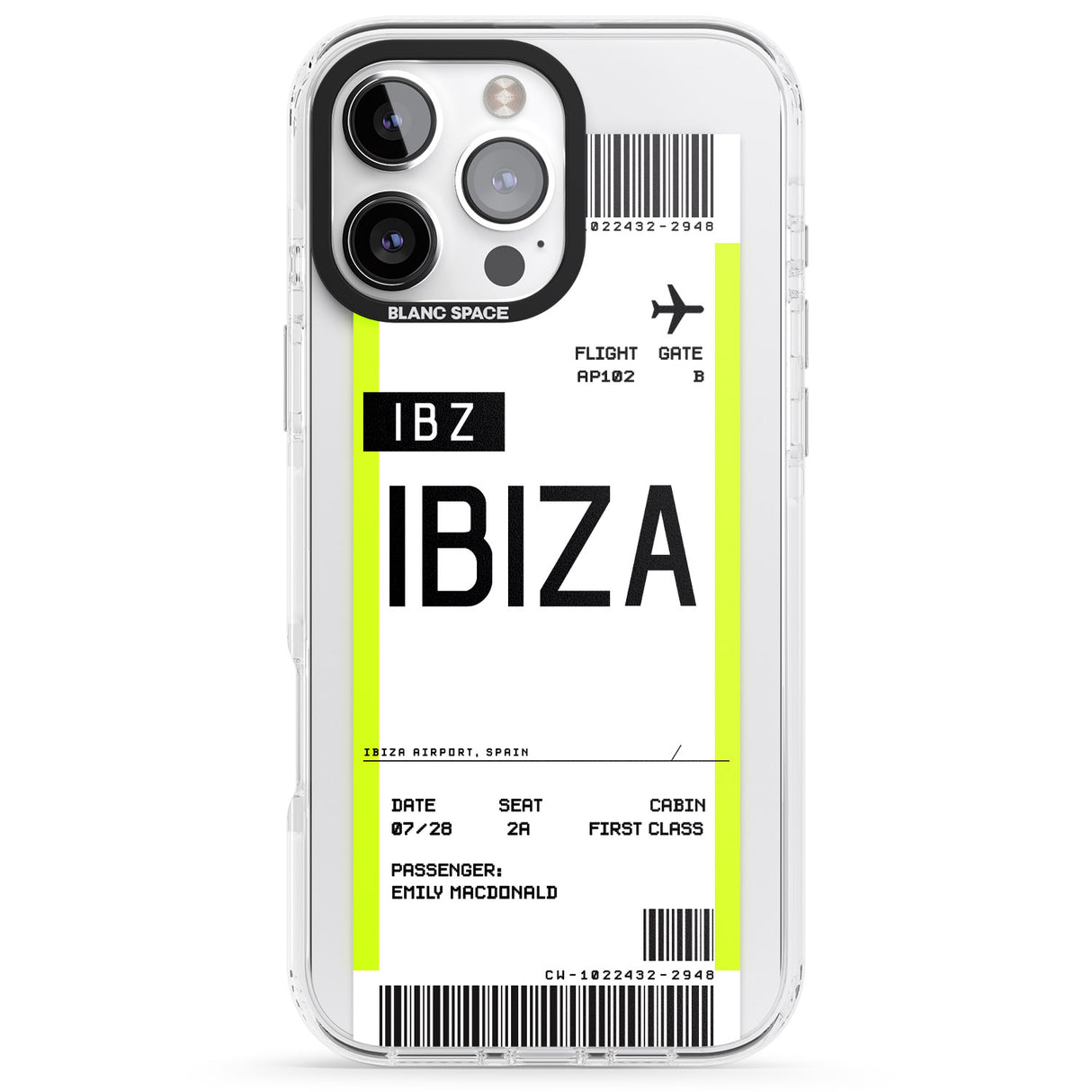 Personalised Ibiza Boarding Pass