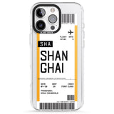 iPhone 16 Pro Max Personalised Shangai Boarding Pass Black Impact Phone Case