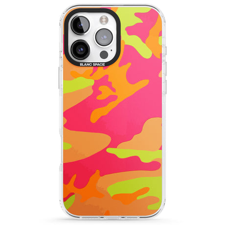 iPhone 16 Pro Max Neon Camo Black Impact Phone Case