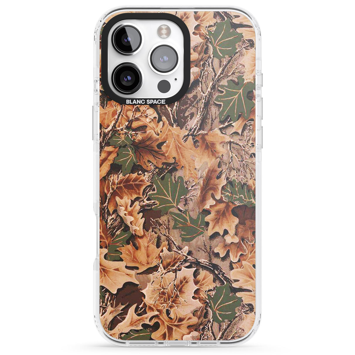 iPhone 16 Pro Max Leaves Camo Black Impact Phone Case