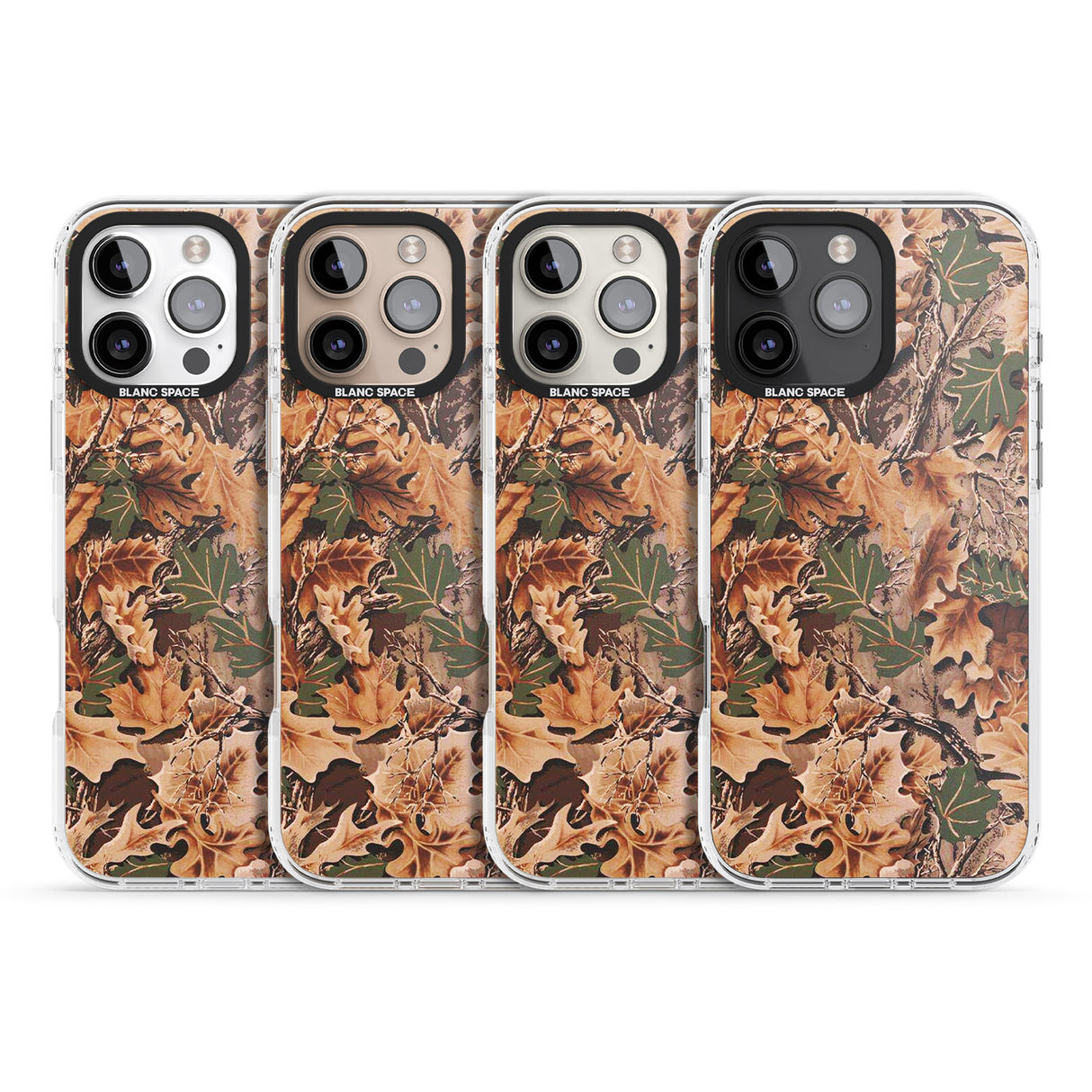 iPhone 16 Pro Max Leaves Camo Black Impact Phone Case