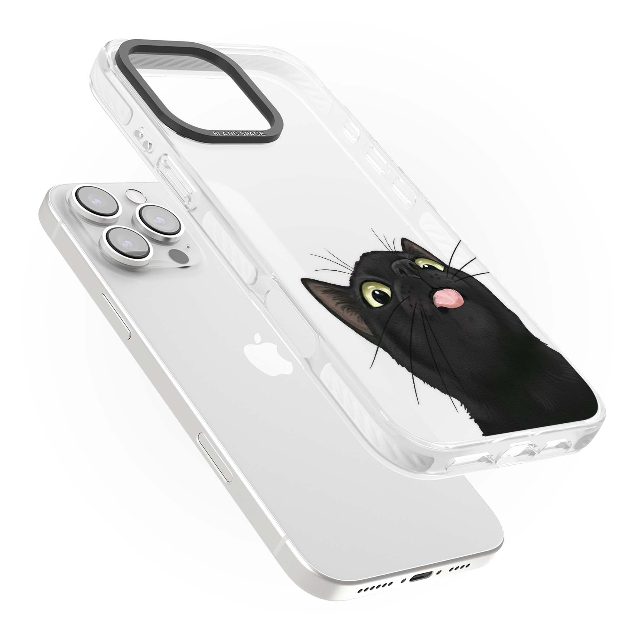 Black Cat Energy for her iPhone case | Clear Impact case for iPhone 16 Pro, iPhone 16 Pro Max