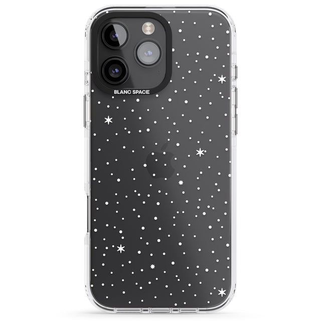 iPhone 16 Pro Max Celestial Starry Sky White Black Impact Phone Case