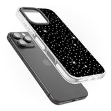 iPhone 16 Pro Max Celestial Cut-Out Stars Black Impact Phone Case