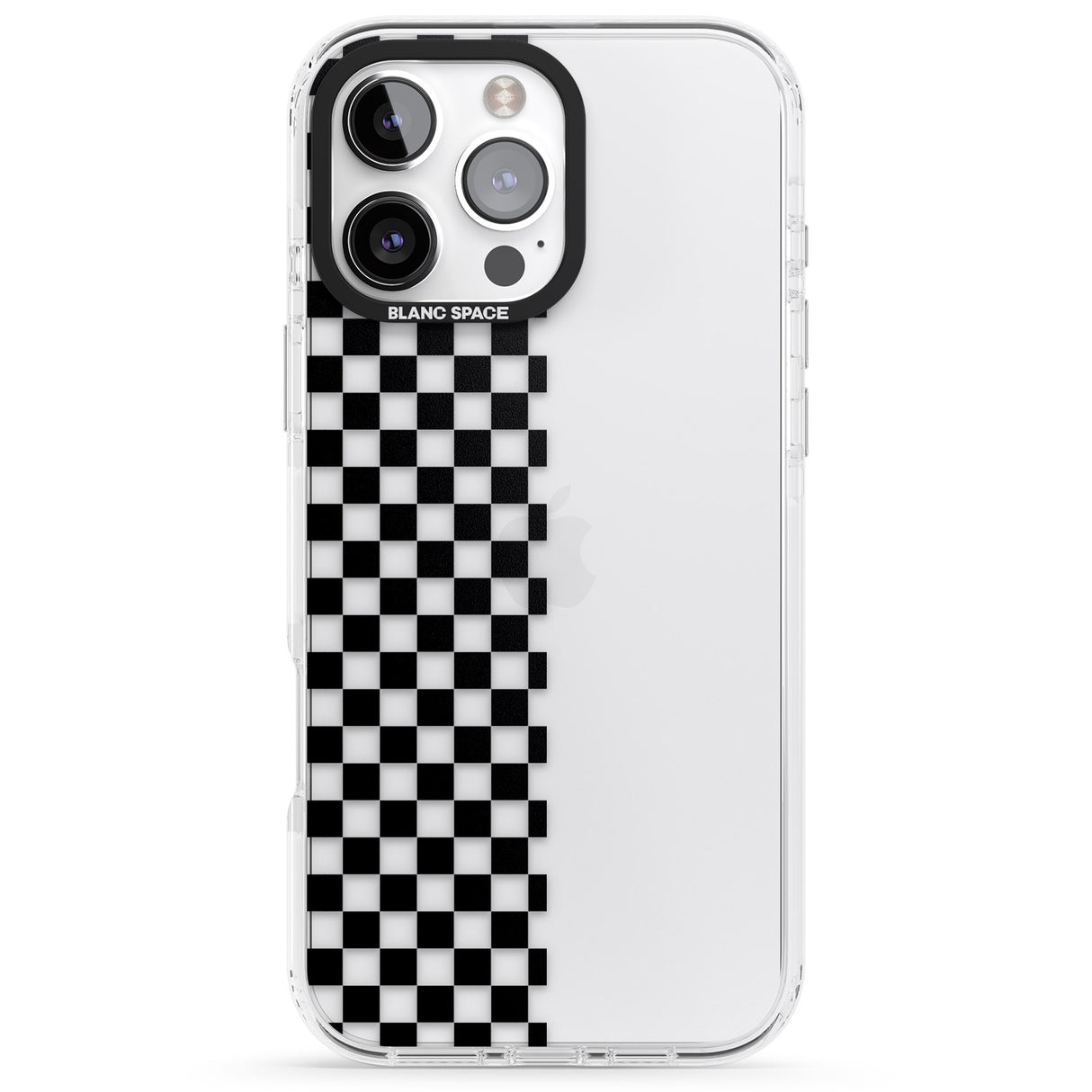 Checker: Half Black Check on Clear