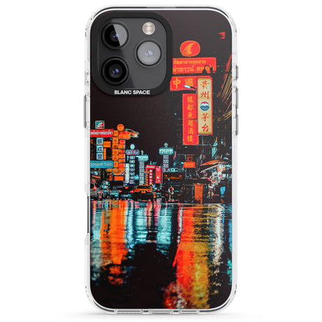 iPhone 16 Pro Max Neon City Black Impact Phone Case