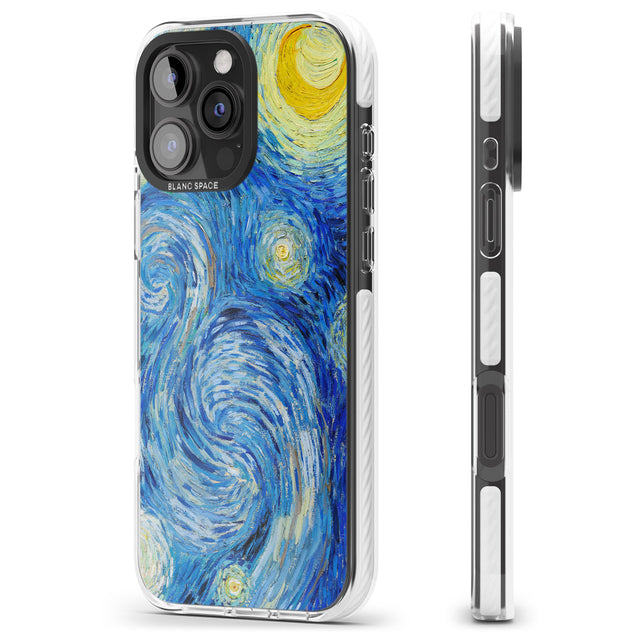 iPhone 16 Pro Max The Starry Night by Vincent Van Gogh Black Impact Phone Case