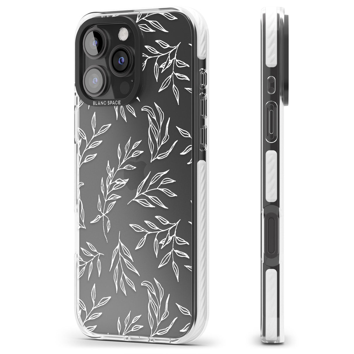 iPhone 16 Pro Max Leafy Botanical Black Impact Phone Case