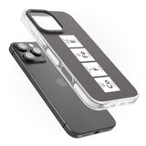 iPhone 16 Pro Max Coffee Element (Grey) Black Impact Phone Case