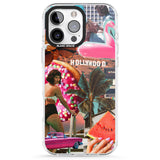 iPhone 16 Pro Max Vintage Collage: Hollywood Mix Black Impact Phone Case