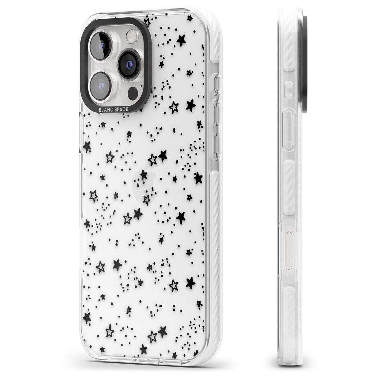 iPhone 16 Pro Max Solid Stars Black Impact Phone Case