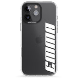 iPhone 16 Pro Max Personalised Clear Text 4B Black Impact Phone Case