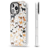 iPhone 16 Pro Max Hand Painted Dogs Black Impact Phone Case