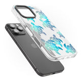 iPhone 16 Pro Max Aqua Space Turtles Black Impact Phone Case