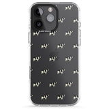 iPhone 16 Pro Max French Bulldog Dog Pattern Clear Black Impact Phone Case