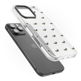 iPhone 16 Pro Max French Bulldog Dog Pattern Clear Black Impact Phone Case