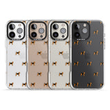 iPhone 16 Pro Max Airedale Terrier Dog Pattern Clear Black Impact Phone Case