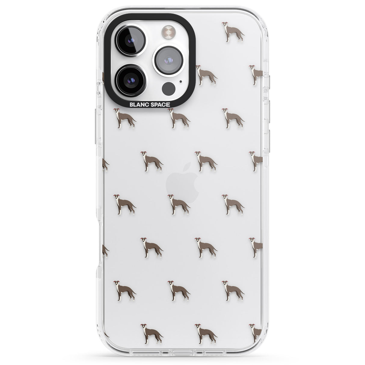 Whippet/Italian Greyhound Dog Pattern Clear