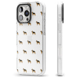 iPhone 16 Pro Max German Sherpard Dog Pattern Clear Black Impact Phone Case