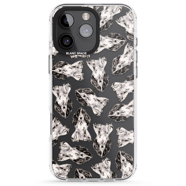 iPhone 16 Pro Max Cocker Spaniel (Black) Watercolour Dog Pattern Black Impact Phone Case