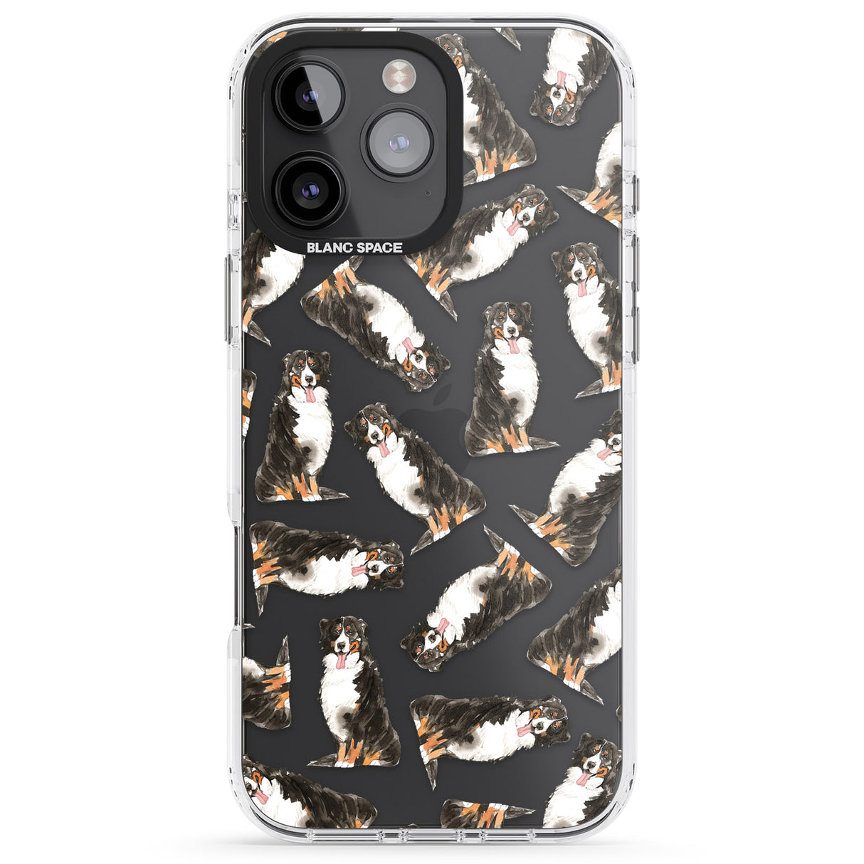 Bernese Mountain Dog Watercolour Dog Pattern