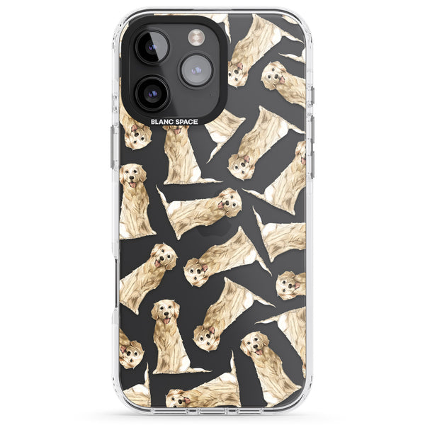 Golden Retriever Watercolor Pattern