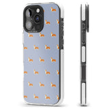 iPhone 16 Pro Max Pembroke Welsh Corgi Dog Pattern Black Impact Phone Case