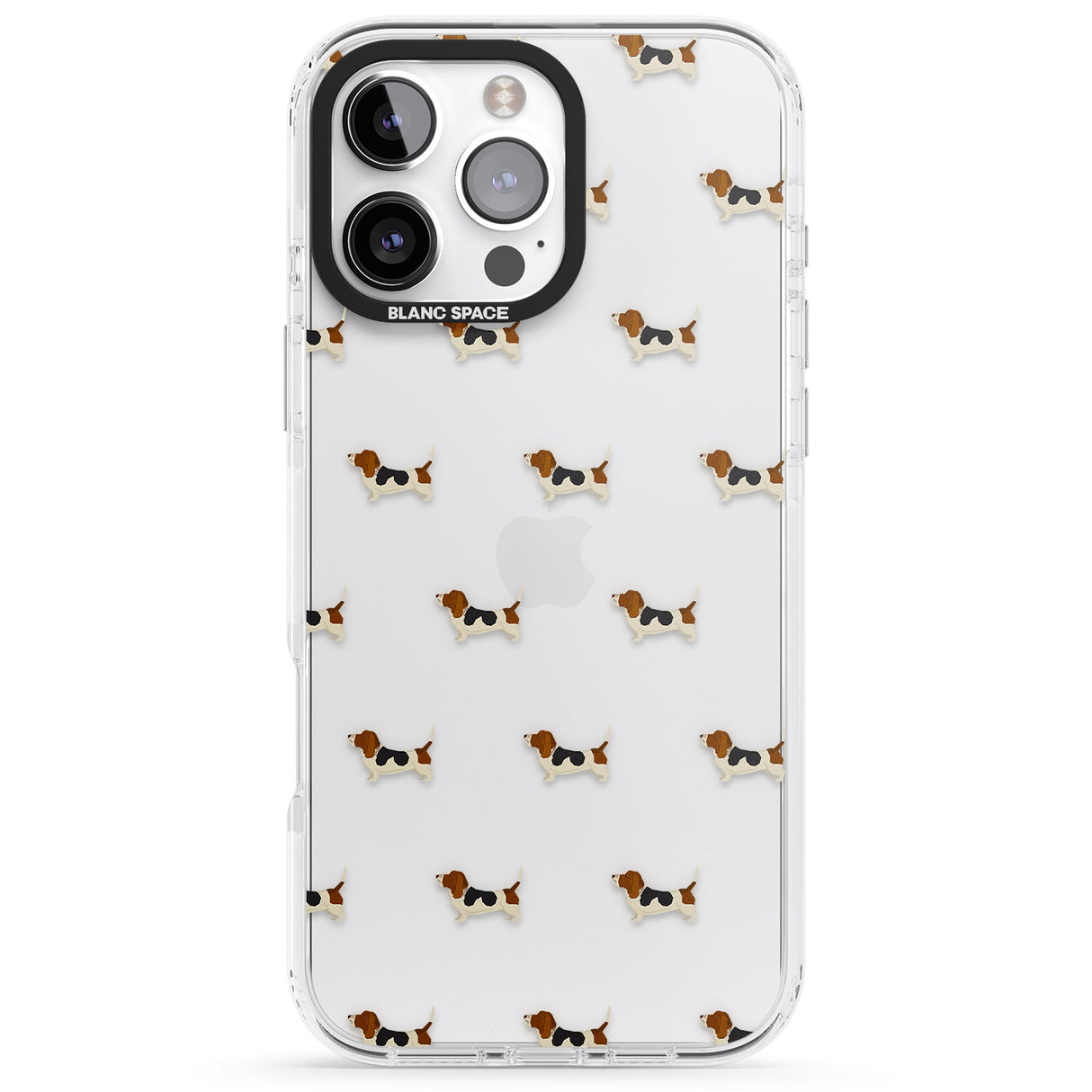 Basset Hound Dog Pattern Clear