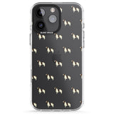 iPhone 16 Pro Max English Springer Spaniel Dog Pattern Clear Black Impact Phone Case