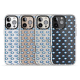 iPhone 16 Pro Max Crazy Eyes (Clear) Psychedelic Eyes Pattern Black Impact Phone Case