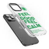 iPhone 16 Pro Max Feel Good Feel Calm (Green) Black Impact Phone Case