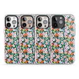 iPhone 16 Pro Max Jazzy Floral Mix: Solid Black Impact Phone Case