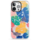 iPhone 16 Pro Max VIbrant Leaves Black Impact Phone Case