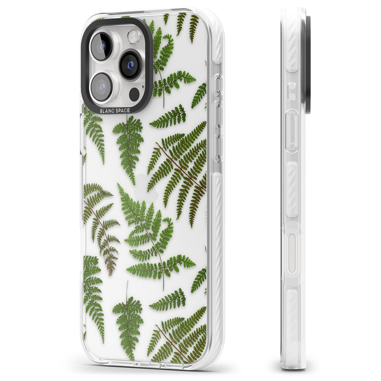 iPhone 16 Pro Max Leafy Ferns Black Impact Phone Case