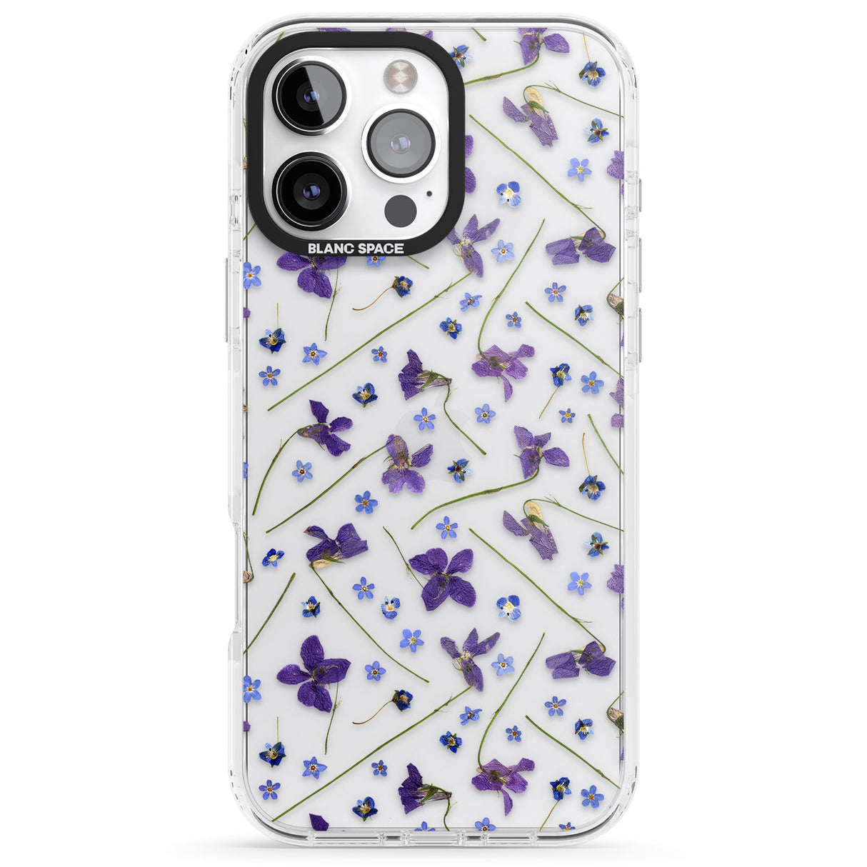 Violet & Blue Floral Pattern Design