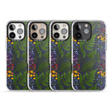 iPhone 16 Pro Max Busy Floral and Fern Design - Navy Black Impact Phone Case