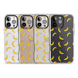 iPhone 16 Pro Max Banana Pattern Black Impact Phone Case