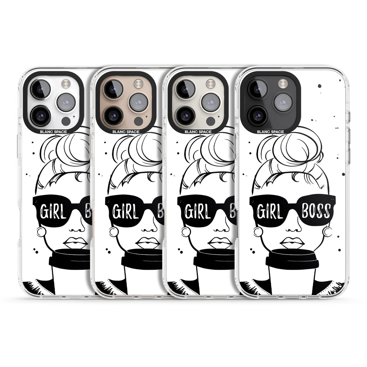 iPhone 16 Pro Max Girl Boss Black Impact Phone Case