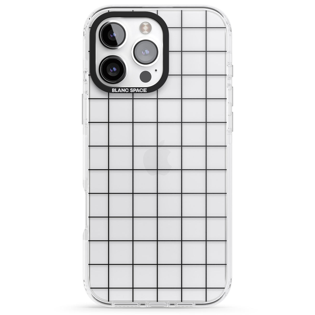 Simplistic Large Grid Pattern Black (Transparent)