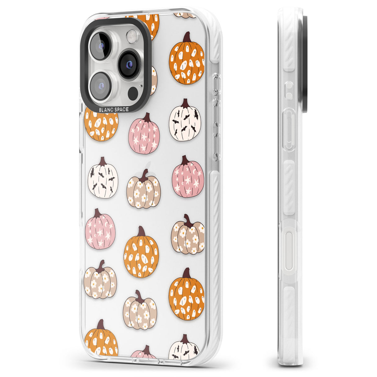 Floral Pumpkins Impact Phone Case for iPhone 16 Pro, iPhone 16 Pro Max