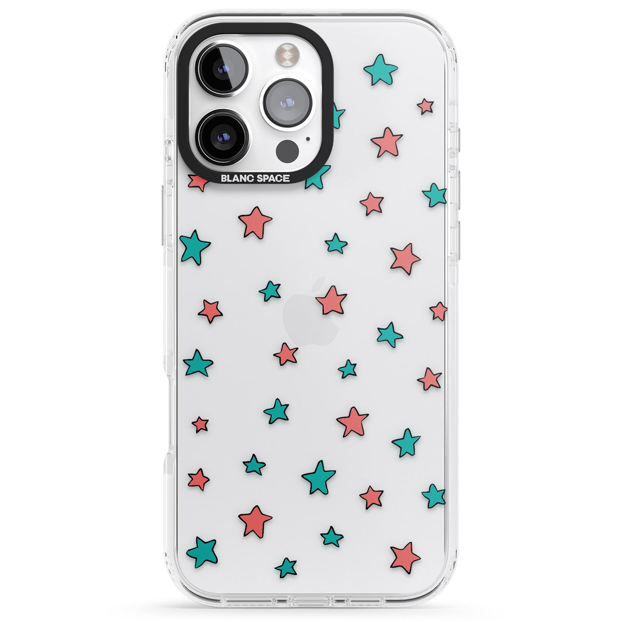 iPhone 16 Pro Max Heartstopper Stars Pattern Black Impact Phone Case