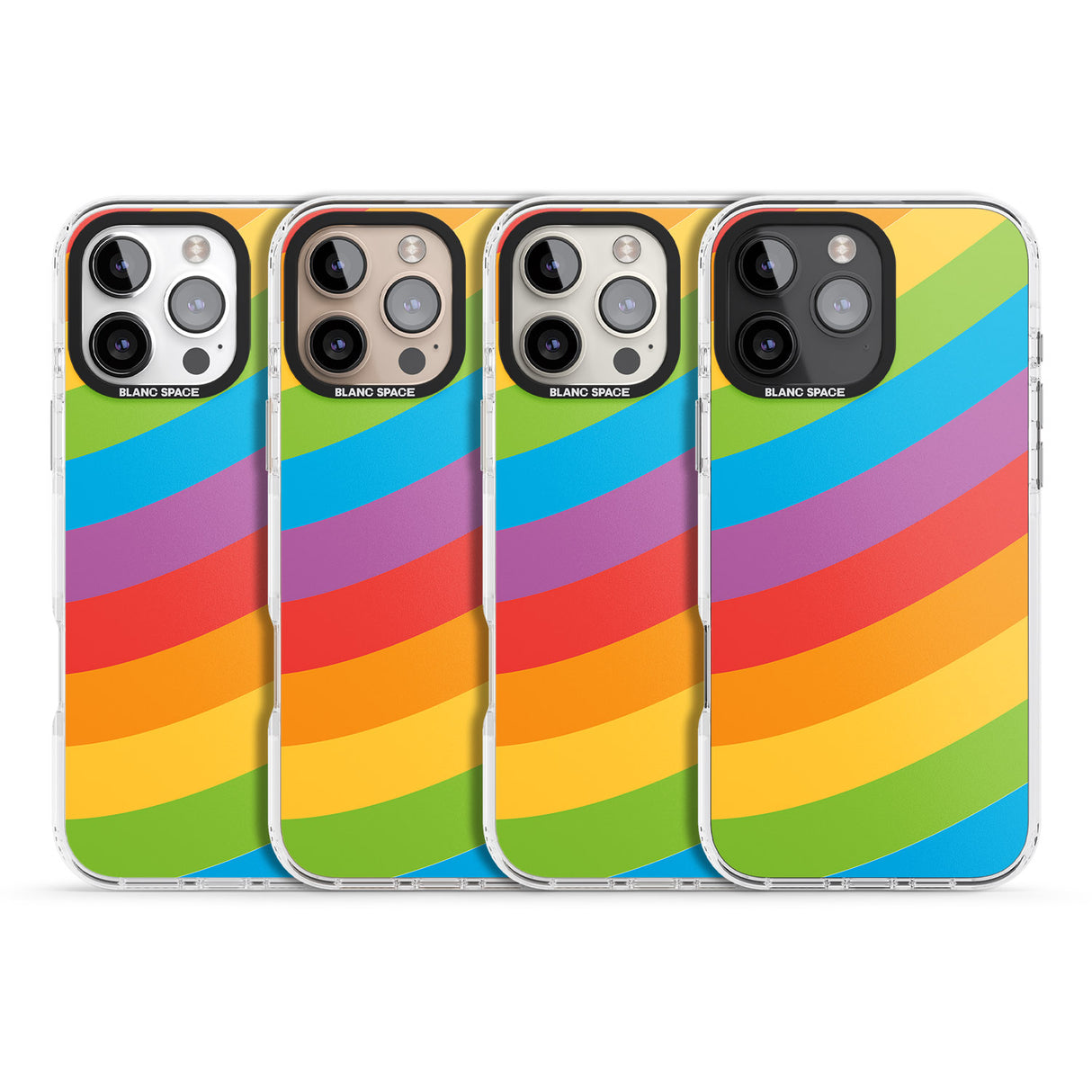 iPhone 16 Pro Max Lucky Rainbow Black Impact Phone Case