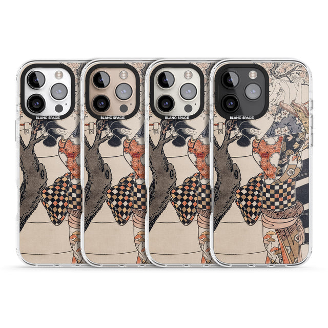 iPhone 16 Pro Max Vintage Japan Black Impact Phone Case