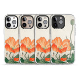 iPhone 16 Pro Max Birds and Plants by Ohara Koson Black Impact Phone Case + Magsafe