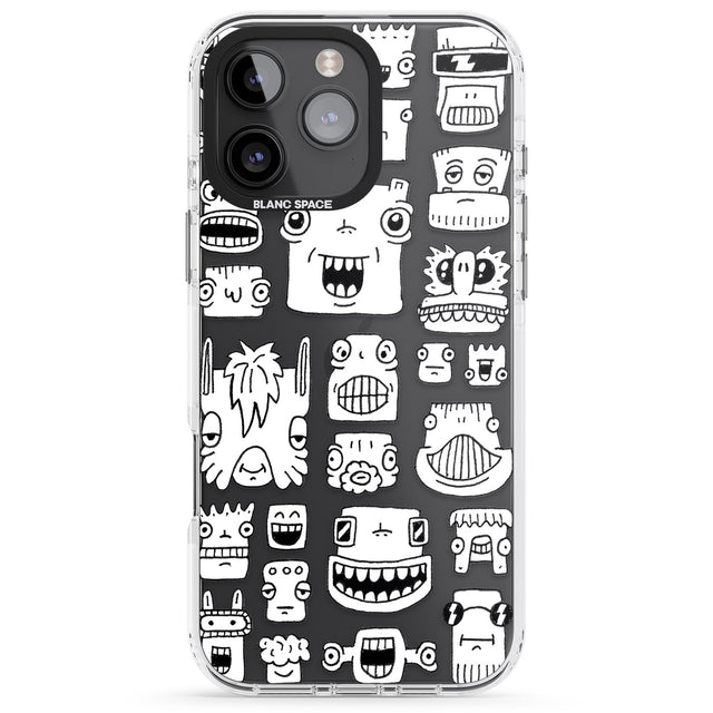 iPhone 16 Pro Max Burst Heads Black Impact Phone Case