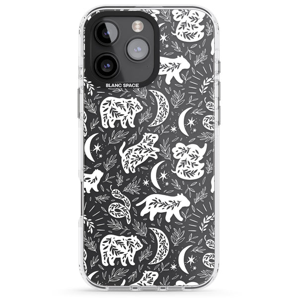 Forest Animal Silhouettes: White/Clear